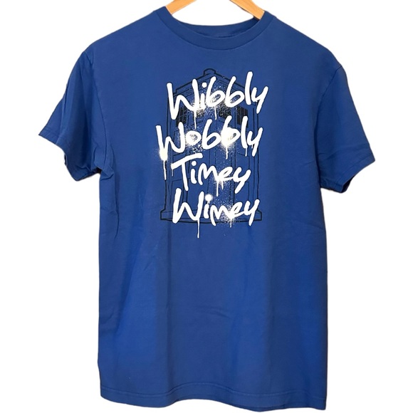 RIPPLE JUNCTION Official Merch DOCTOR WHO Wibbly Wobbly Timey Wimey Tardis Tee - Picture 2 of 5